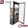 Imagem de Armário Inox para Fixação na Parede com Portas em Acrílico Transparente - Modelo 07 - Inox 430 - 80x50x190 cm