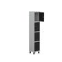 Imagem de Armário Locker Guarda Volume Aço Light 4 Portas 34,5x179,5cm