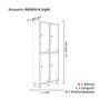 Imagem de Armário Locker Guarda Volume Aço Light 4 portas 69x179,5cm