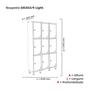 Imagem de Armário Locker Guarda Volume Aço Light 9 portas 103,5x179,5cm