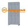 Imagem de Armário Locker para Vestiário de aço 6 Portas Grandes Cinza