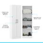 Imagem de Armário Multiuso com 2 Portas 52x170Cm MDP Branco 3000 MENU