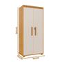Imagem de Armário Multiuso com Chave - 2 Portas Off White