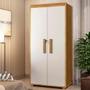Imagem de Armário Multiuso com Chave - 2 Portas Off White