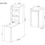 Imagem de Armário Multiuso com Mesa Dobrável AM3106 - Branco