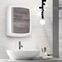 Imagem de Armário P/ Banheiro C/ Espelho Pequeno Branco Metasul