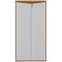 Imagem de Armário Para Escritório 160cm 02 Portas com Chave Unik A02 Freijó Branco - Lyam Decor