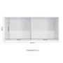Imagem de Armário Ponte Modulado Aéreo Casal N542 Adapt c/ 4 Portas Branco/Nogueira - Kappesberg