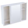 Imagem de Armário Versátil Banheiro Porta De Correr 29x41x10cm Astra Branco