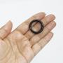 Imagem de Aro Plástico Argola 2,7cm Preto Resistente Multiuso Com 30 Unidades