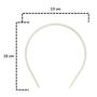 Imagem de Arquinho Para Prender Cabelos 10mm Branco Tiara Com 30 Unidades