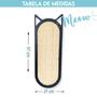 Imagem de Arranhador De Gato Parede Squash 46x17cm Mdf Sisal