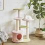 Imagem de Arranhador Gato Pet Felino Casinha Brinquedo 5 Modos Animais Estimaçao Arranha Escala Confortavel Aconchegante Macio Petshop Casa Escalada Descanso
