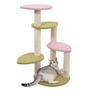 Imagem de Arranhador Gato Pet Felino Casinha Brinquedo 5 Modos Animais Estimaçao Arranha Escala Confortavel Aconchegante Macio Petshop Casa Escalada Descanso