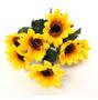 Imagem de Arranjo Com 7 Girassol Flor Artificial De Decoração Buquê