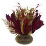 Imagem de  Arranjo Com Flores Desidratadas Para Lavabo Encanto Mix Marsala + Vaso