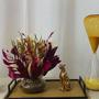 Imagem de  Arranjo Com Flores Desidratadas Para Lavabo Encanto Mix Marsala + Vaso