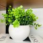Imagem de Arranjo Com Vaso Face Flores Artificial Verdinho Eucalipto