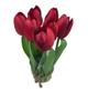 Imagem de Arranjo de Flor 7 Tulipas Artificial 19cm - Lily - Vermelho