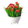 Imagem de Arranjo de Flor Artificial com Vaso Cachepot Redondo