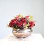 Imagem de Arranjo de Flores Artificiais Rosas Vermelhas no Vaso Bronze