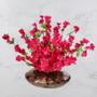 Imagem de Arranjo De Flores de Pessegueiro Pink Artificial e vaso