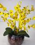 Imagem de Arranjo de Flores Orquídea Artificial Toque Real Com Vaso