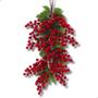 Imagem de Arranjo de Folhas e Frutinhas Berry Natalino para Decoração Arvore De Natal, Festas de  Final de Ano