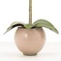 Imagem de Arranjo De Orquídea Artificial Silicone Com Vaso Vidro