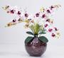 Imagem de Arranjo Flores 4 Orquídeas Artificial Com Vaso 50X50Cm - 007