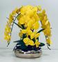 Imagem de Arranjo Flores 8 Orquídeas Artificiais Real 3D Com Vaso