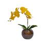Imagem de Arranjo Flores Orquídea Amarelo 3D Com Vaso