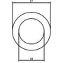 Imagem de Arruela Anel Vedação Bocal Tanque Honda 57 x 38 x 3mm 25un