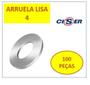 Imagem de Arruela Lisa Mm Inox 304 4 Polido 100 Pçs