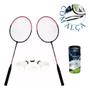 Imagem de Art Sport Kit Badminton Art Sport 2 Raquetes + 3 Petecas + Bolsa