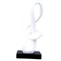 Imagem de Artigo de Decoração Estatueta Nota Musical Clave de Sol Resina 38Cm BW49980-1 - Branco