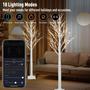 Imagem de Árvore de Bétula Artificial com 120 Luzes LED - 6 Pés, 18 Modos - Kit com 2 Unidades