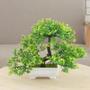 Imagem de Árvore De Bonsai Artificial Flores Falsas Decoração De Escritório Em Casa Enfeites De Festa De