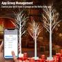 Imagem de Árvore de LED Birch Aoycocr Smart - 18 Modos com Controle de APP (4/5/6 pés)