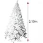 Imagem de Árvore De Natal 210cm Com 800 Galhos - Branca