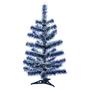 Imagem de Árvore De Natal 60cm 50g Nevada Com Enfeites 22 Itens Decorada Pisca 110v