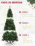 Imagem de Árvore de Natal 800 Galhos Pinheiro Canadense Verde 2,10m