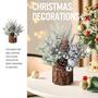 Imagem de Árvore de Natal Artificial Hatisan Small com Ornamentos Prateados