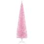 Imagem de Árvore de Natal Artificial HOMCOM - 210cm (7 Pés) Rosa com 499 Pontas