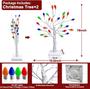 Imagem de Árvore de Natal Artificial TURNMEON 45cm com 48 Luzes - Pacote com 2