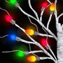 Imagem de Árvore de Natal Artificial TURNMEON 45cm com 48 Luzes - Pacote com 2