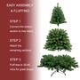 Imagem de Árvore de Natal Assilyraft 6FT pré-iluminada Evergreen com 300 LED