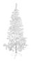 Imagem de Árvore de Natal Branca 2,10 m 450 Galhos Zein com 100 Luzes Brancas de Led 220v