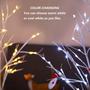 Imagem de Árvore de Natal de 4 Pés com 96 LEDs - Pacote com 2 Unidades SANJICHA
