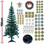 Imagem de Árvore De Natal Decorada Completa 88 Enfeites + Pisca 150cm